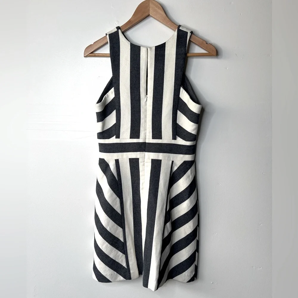 Milly Maya Navy Stripe Dress, 4 - Picture 8 of 8